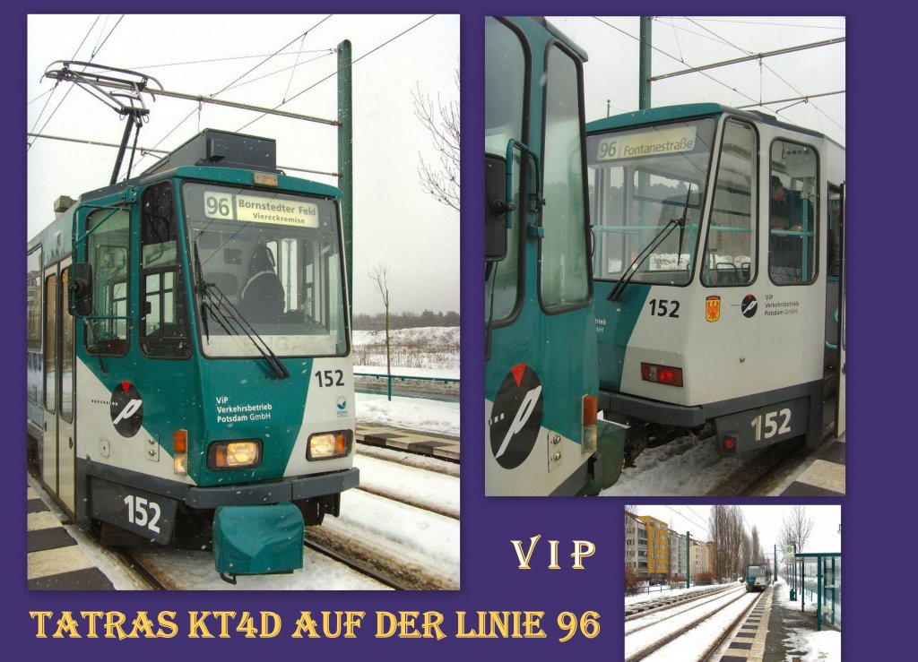  Tatras auf der Linie 96 in Potsdam
