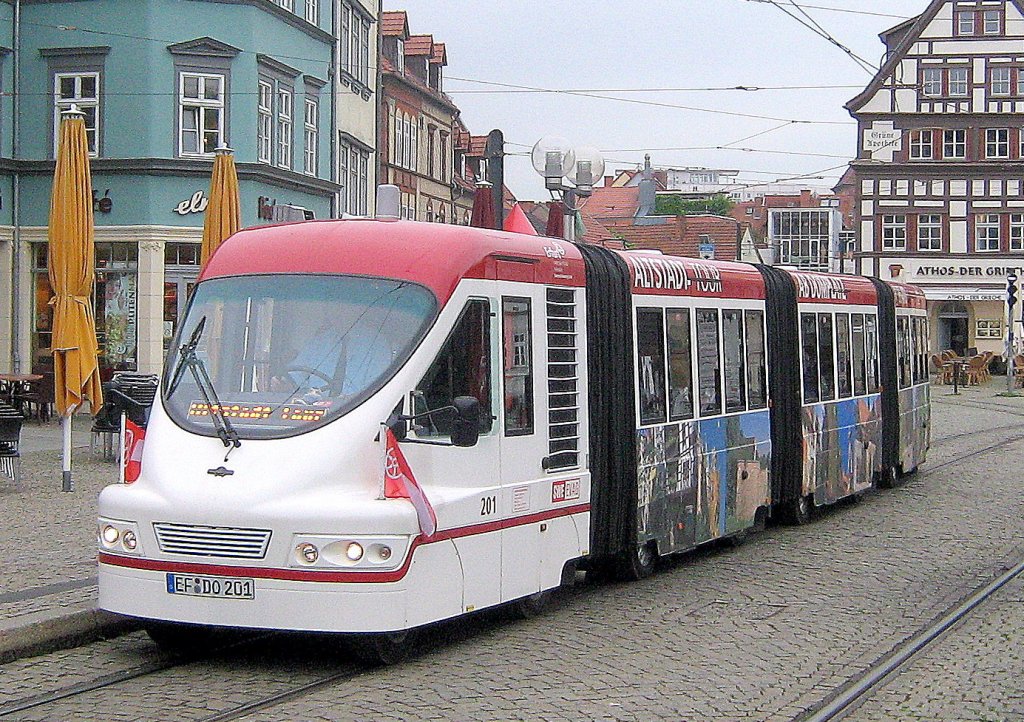 Altstadt-Bus am Domplatz, Erfurt 2010