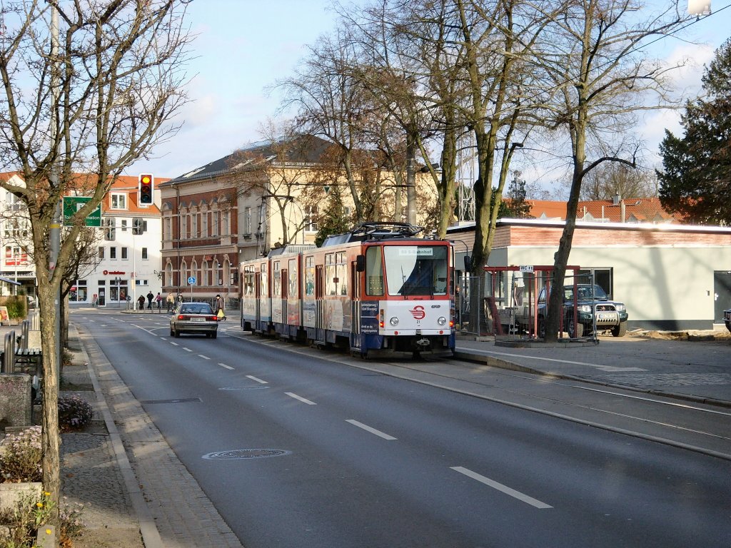 Blick zur Endstelle Lustgarten, Stausberg November 2009