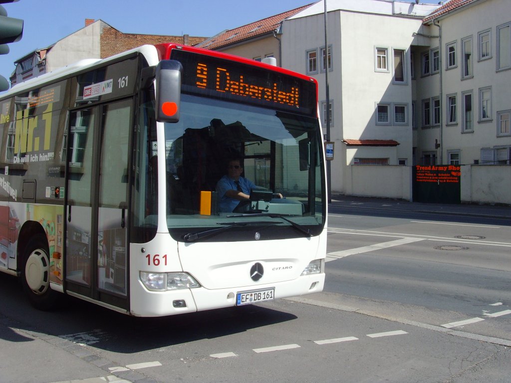 Bus der Linie 9 am Juri-Gagarin-Ring, Erfurt