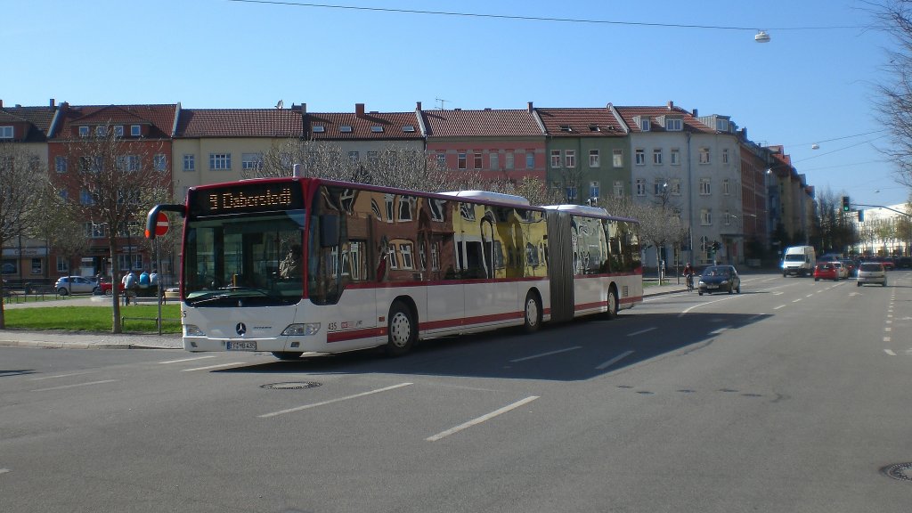 Bus der Linie 9 am leipziger Platz, 17.4.2010