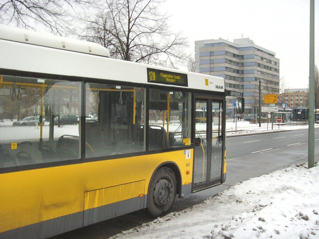 Buspause an der Osloer Sreasse, Berlin 31.1.2010