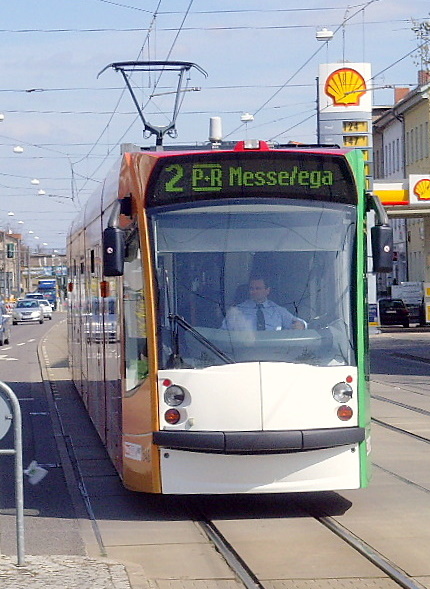 Combino auf der Linie 2, Erfurt 2010