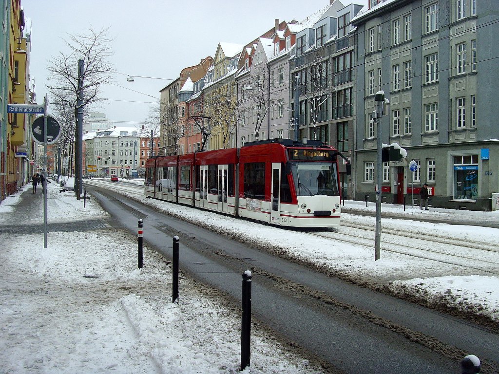 Combino in der Leipziger Strasse, November 2010
