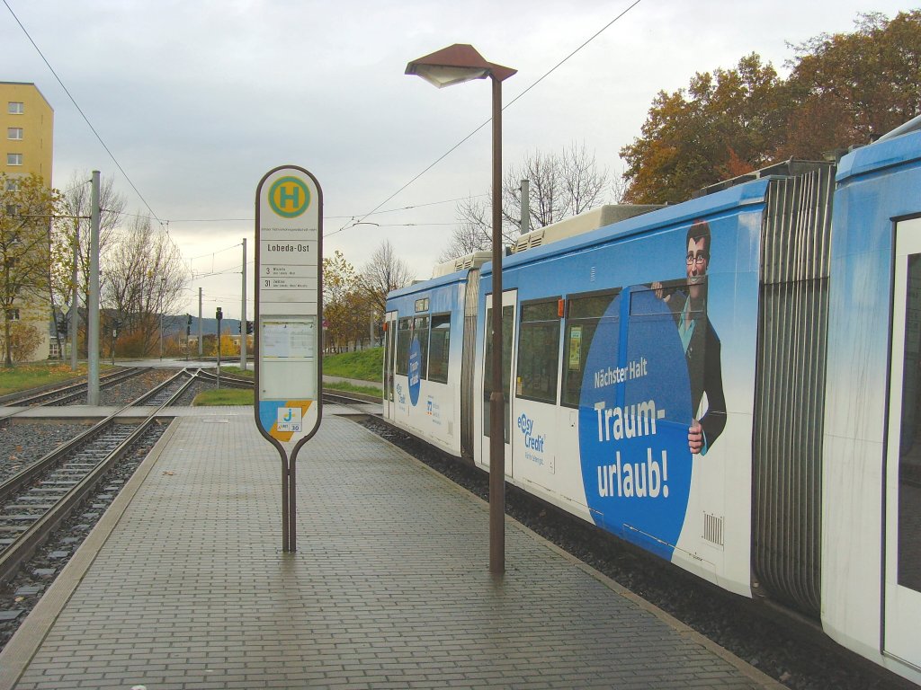 Endhaltestelle Lobeda-Ost, Jena November 2009