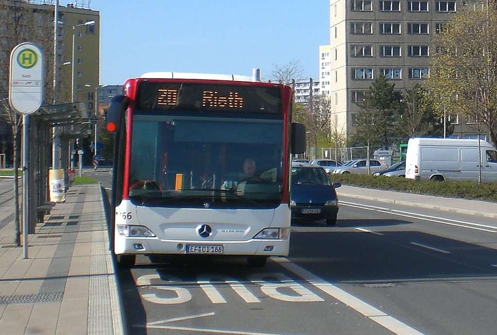 Endstation Rieth der Stadtbuslinie 20, 17.4.2010