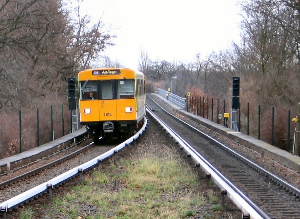 Hochbahnstrecke auf der U6, Berlin 2007