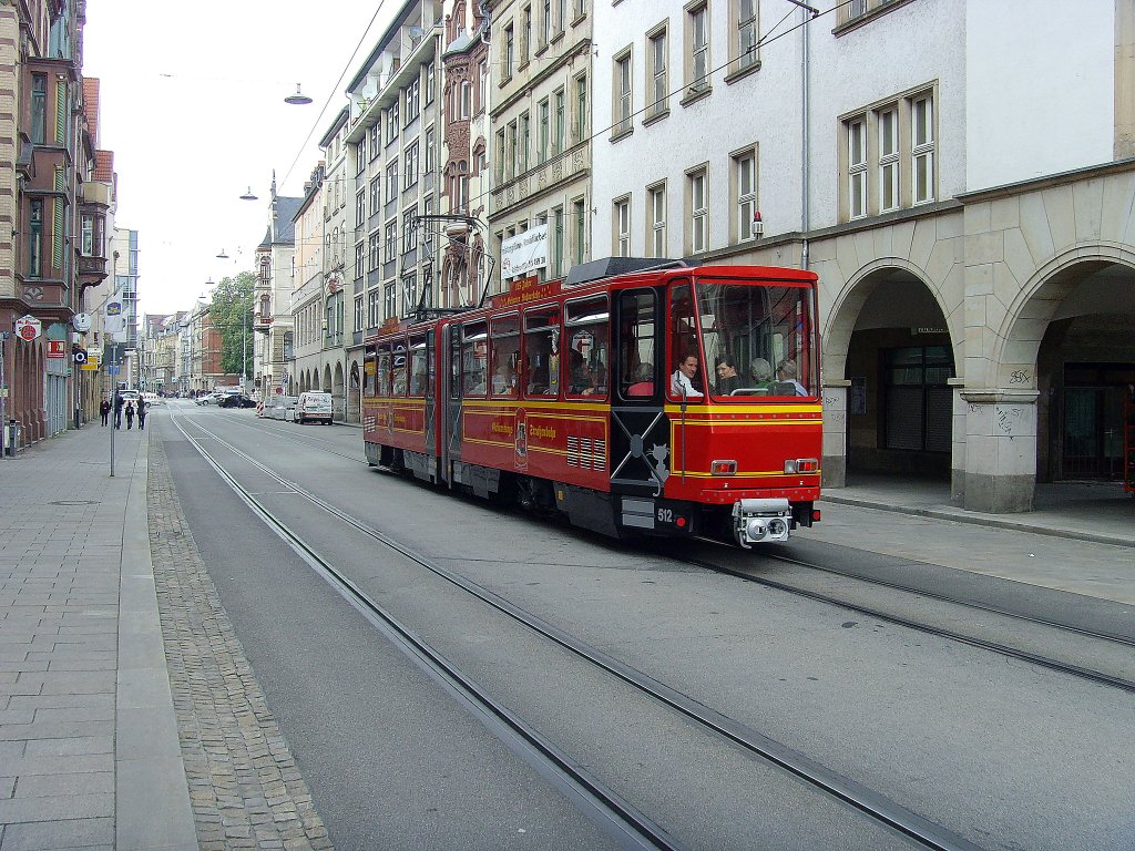 Jubilums-Tatrabahn in der Bahnhofstrasse, Erfurt Mai 2010