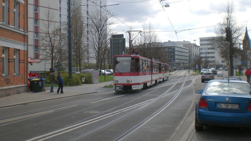 KT4d auf der Linie 2, Erfurt 9.4.2010