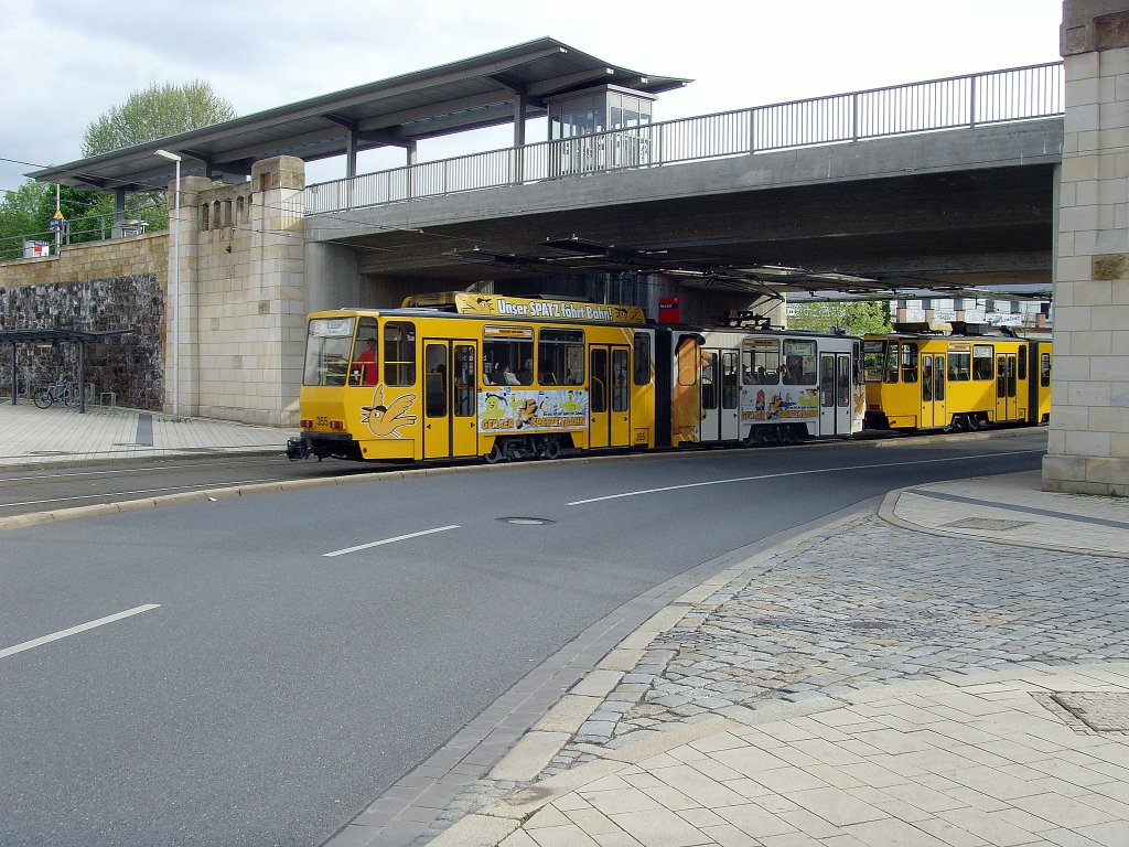 KT4D-Zug am Sdbahnhof, Gera Mai 2010