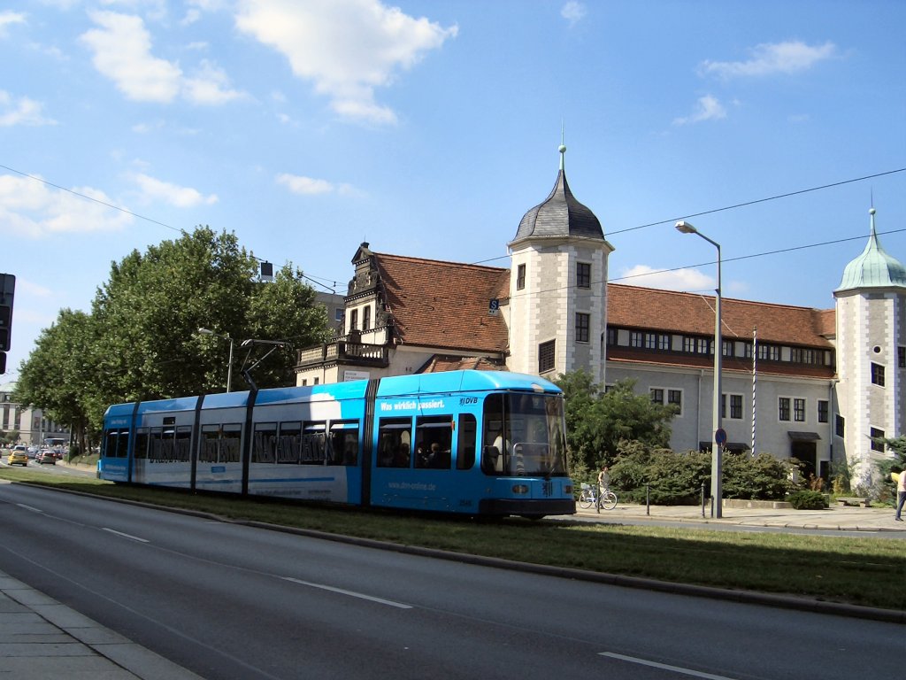 Niederflurbahn durch Dresden, 21.8.2005
