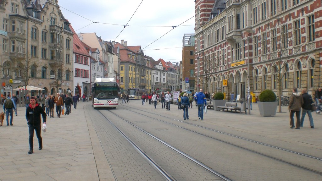 Schienenersatzverkehr auf dem Anger, Erfurt 16.4.201^0