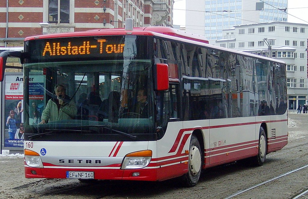 SETRA-BUS auf Altstadttuour, 5.12.2010