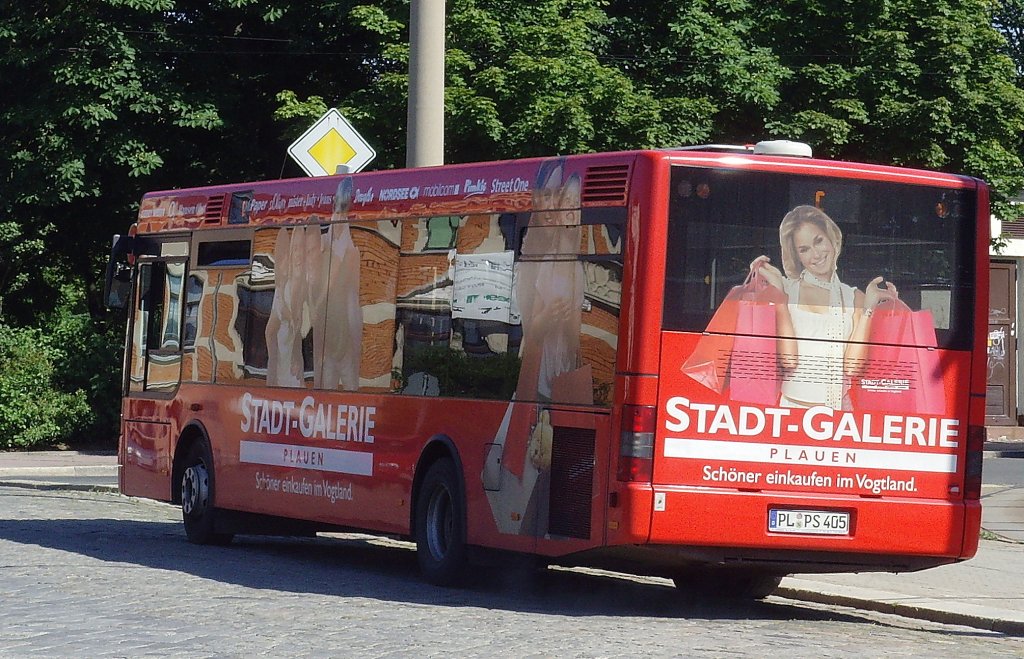 Stadtbus der Linie C in Preielphl - Plauen Vogtland