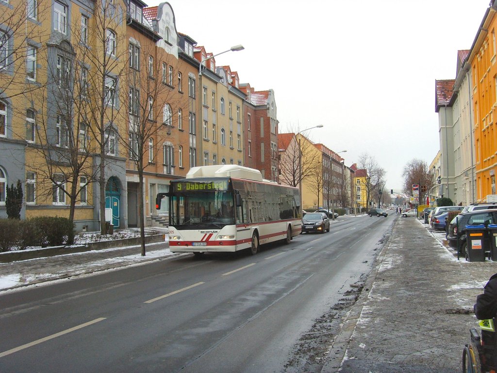 Stadtbus nach Daberstedt, Erfurt 20.12.2009
