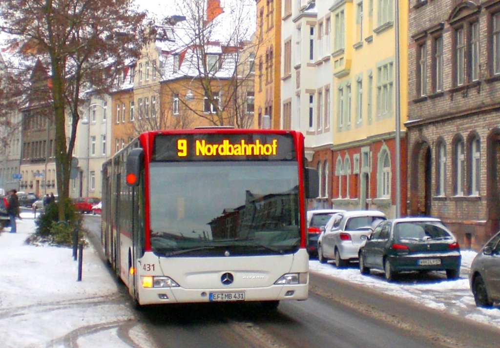 Stadtbus Richtung Hauptbahnhof - Nordbahnhof, Erfurt 2010