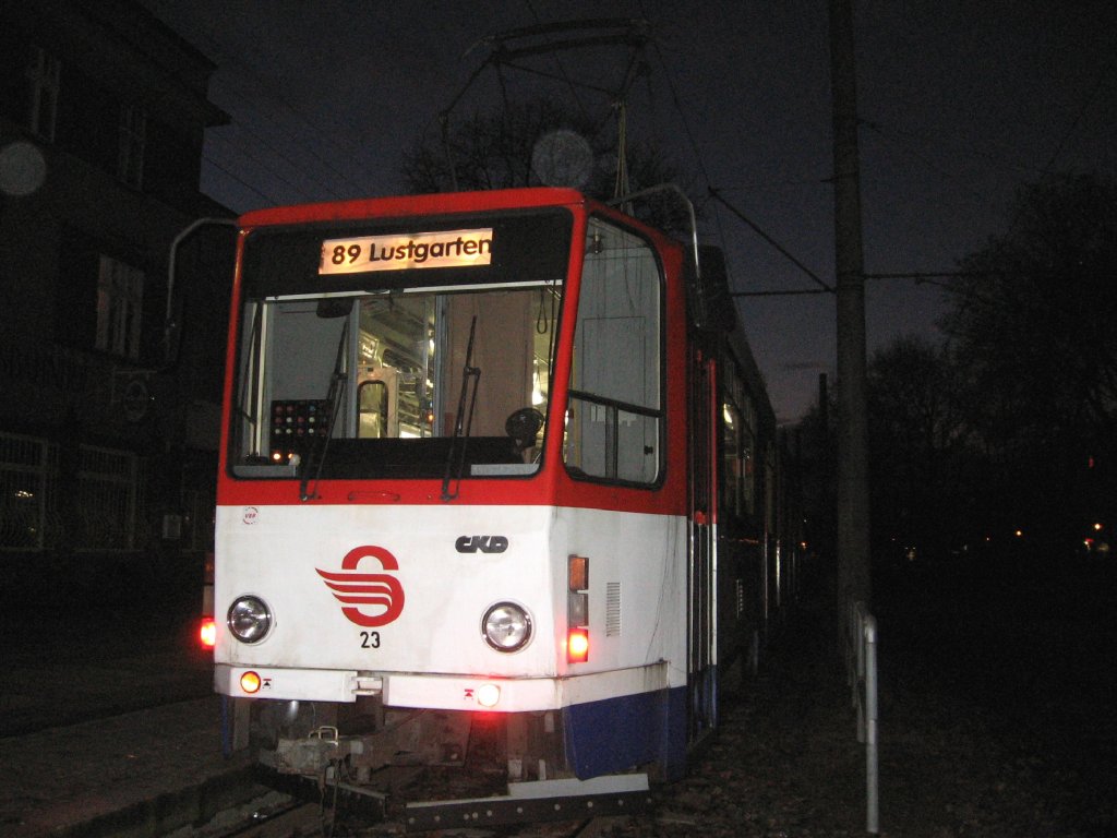 Strausberger Eisenbahn - Tatrazug am Bhf Strausberg, Herbst 2006