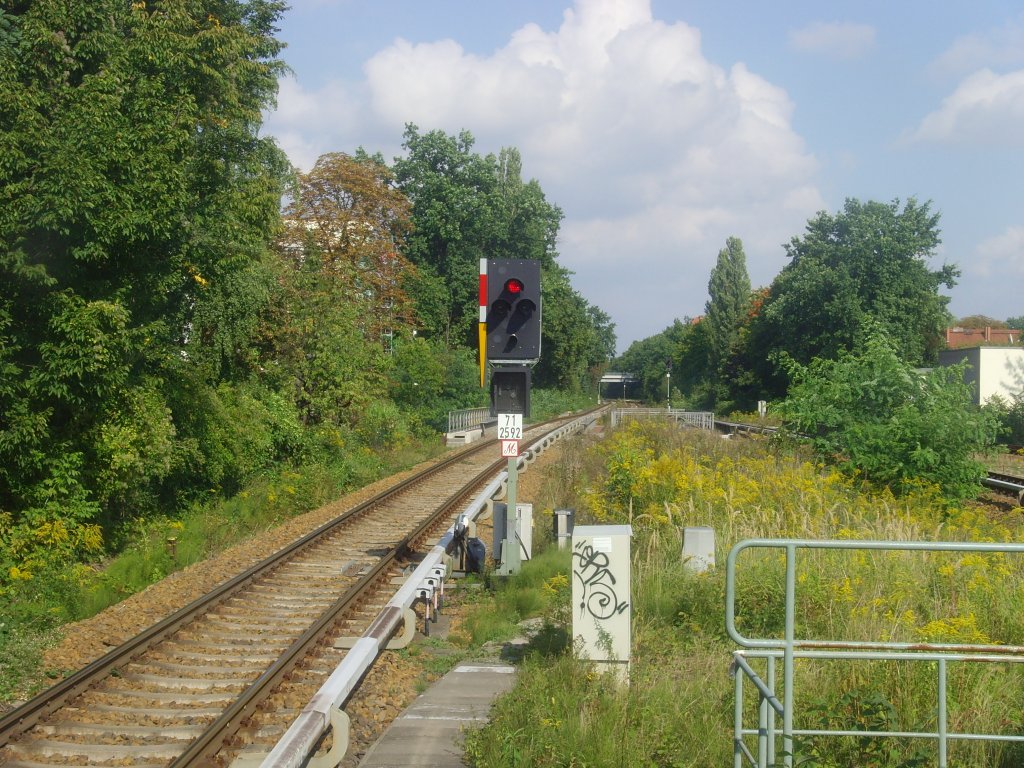 Streckenverlauf der S-Bahnlinie S1 bei Lichterfelde West, 10.9.2010