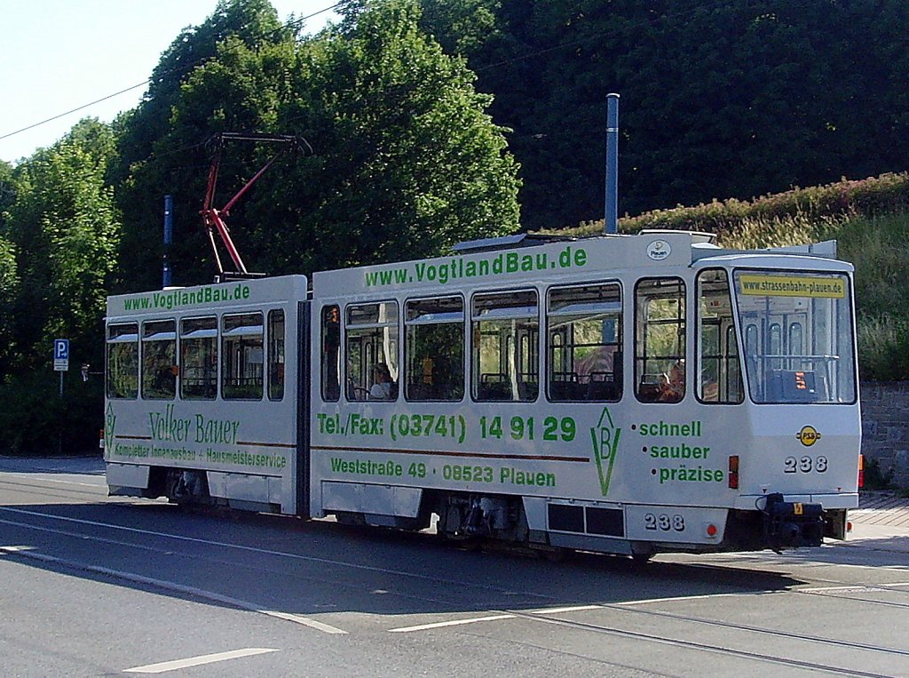 Tw 238 der Plauener Strassenbahn