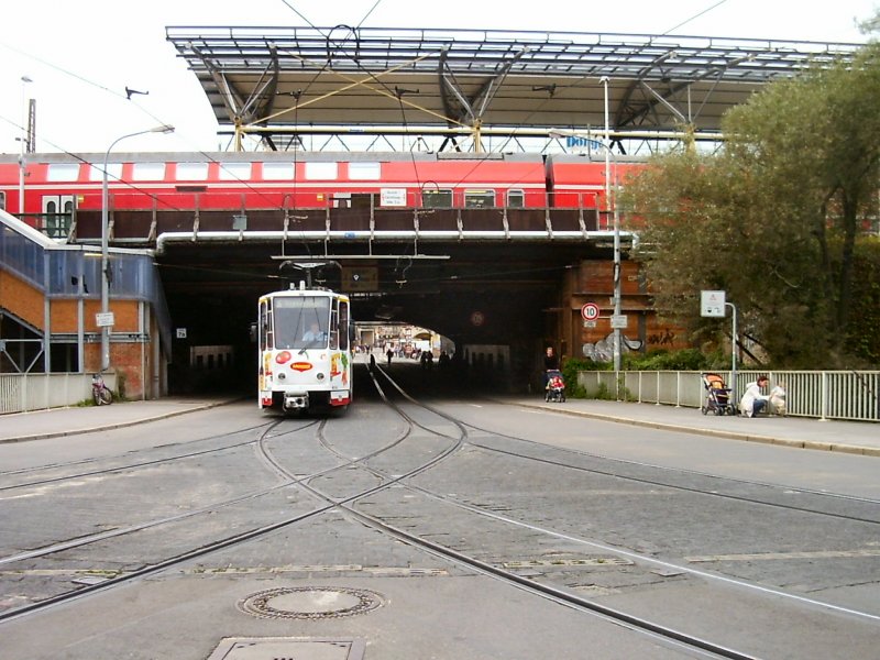 Alte Bahnhofsunterfhrung in Erfurt mit KT4D