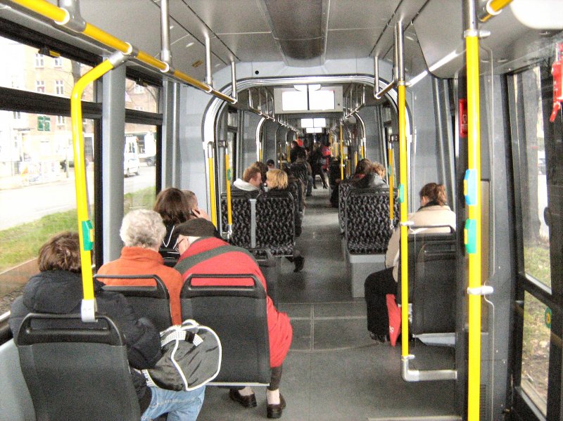 Flexity auf der Linie M 4, 2009