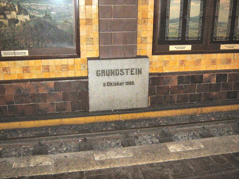 Grundstein U-Bhf Hohenzollernplatz - U3