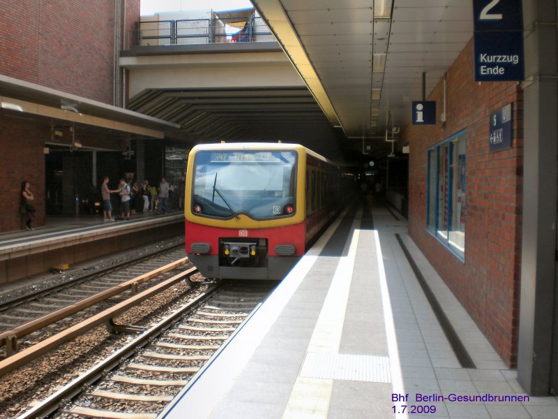 Im Bahnhof Gesundbrunnen (Nordkreuz), Juli 2009
