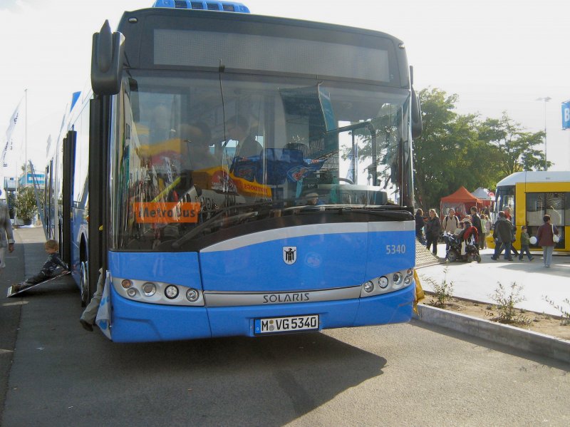 Neuer Solaris-Hybridbus, Berlin Innotrans 2008