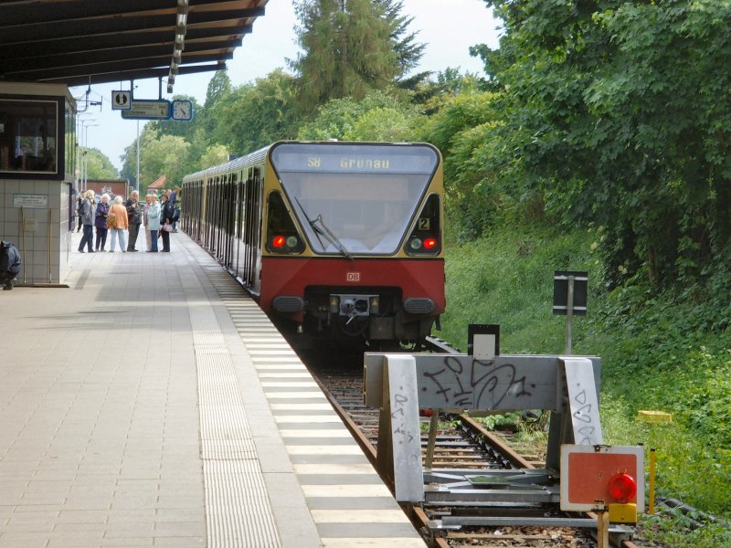 Prov. Gleisunterbrechnung in Hohen Neuendorf, Mai 2009