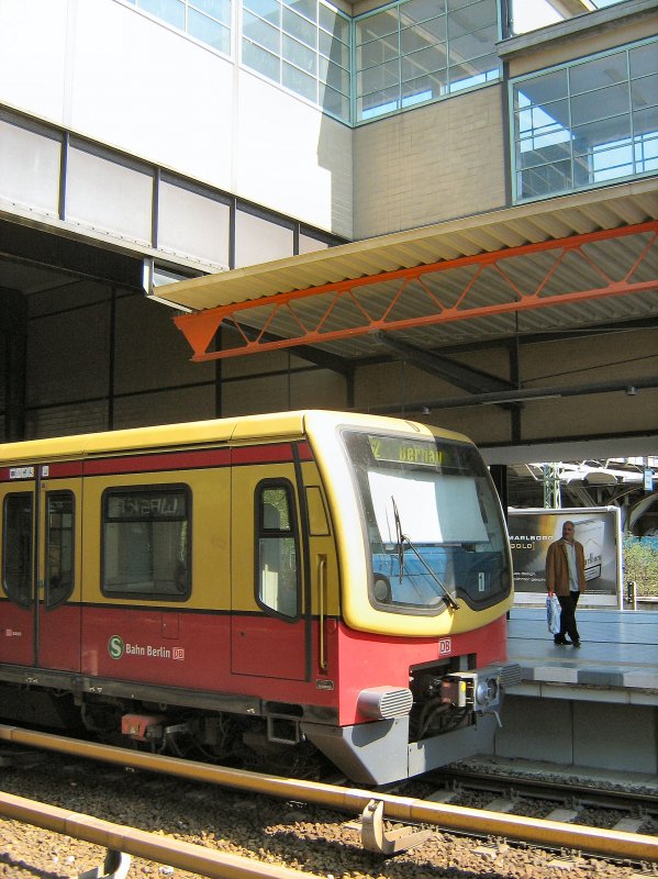 S-Bahn im Bhf Bornholmer Strasse, Ostern 2009