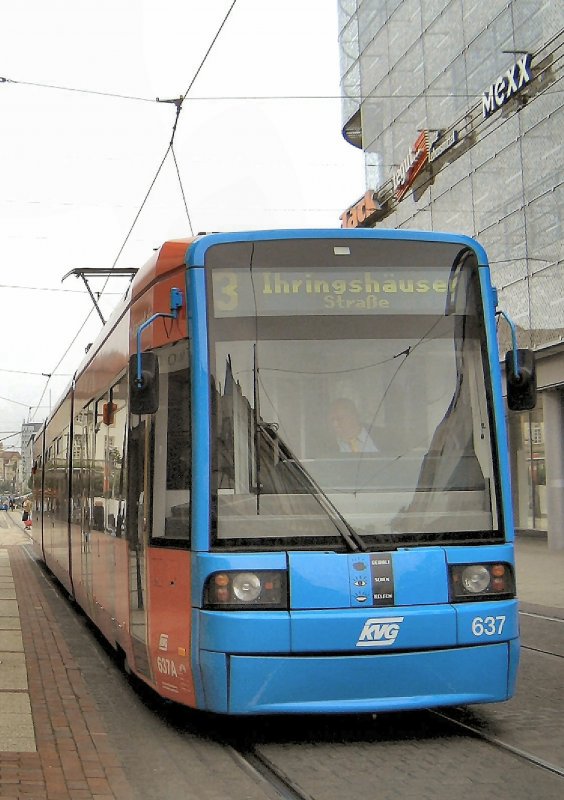 Strassenbahn der Linie 3 in Kassel, 3006