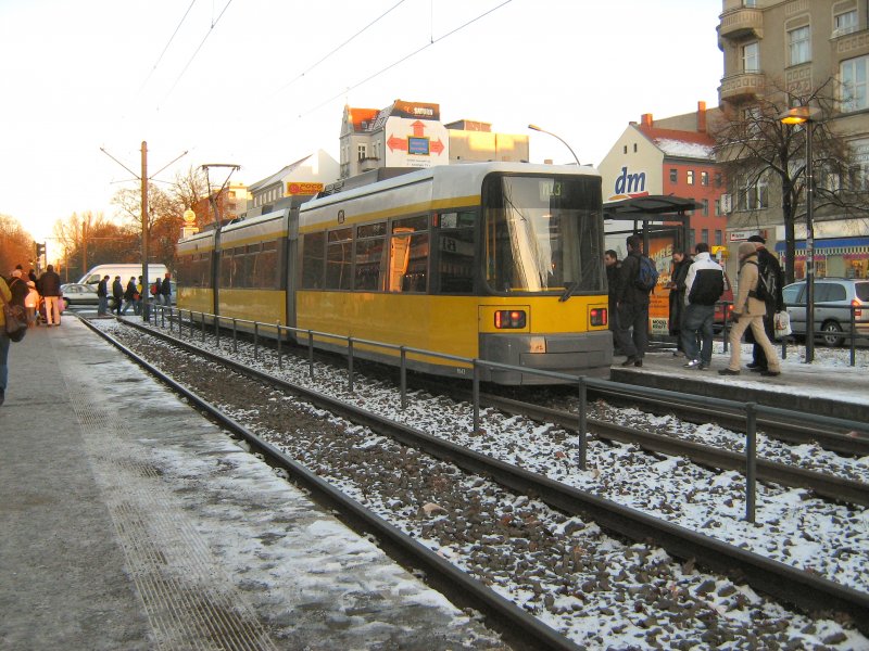 Strasssenbahn in Wedding, Winter Januar 2009