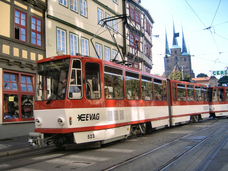 TATRA-Zug der Linie 3, Erfurt 2006