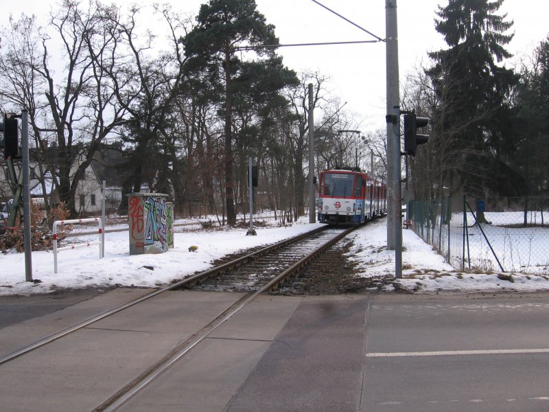 Tatra-Zug der Strausberger Eisenbahn im Einsatz