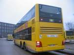 Bus/4433/heckansicht-doppeldecker-mit-werbung-15-jahre Heckansicht Doppeldecker mit Werbung 15 Jahre Buslinie 100 der BVG, 2005