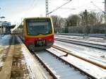 Winter bei der S-Bahn: Stresow Januar 2009