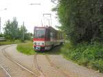 Strasenbahn/19908/letzter-kt4d-ohne-eingebautes-niederflurmittelteil-in Letzter KT4D ohne eingebautes Niederflurmittelteil in Cottbus - Schleife Sandow am 6.6.2009