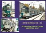 Strassenbahn/121945/kt4d---wagen-154-im-potsdamer KT4D - Wagen 154 im Potsdamer Winter