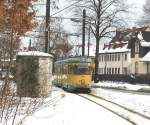 strassenbahn-srs/52146/tw-47-der-srs-hat-seine Tw 47 der SRS hat seine fahrt nach Alt-Rdersdorf begonnen, 29. 1. 2010