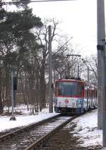 Strassenbahn/10090/unterwegs-nach-strausberg-stadt-winter-2006 Unterwegs nach Strausberg Stadt, Winter 2006