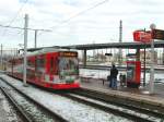 Strassenbahn/46636/tw-610-am-23122009-am-hbf Tw 610 am 23.12.2009 am Hbf Halle, Linie 5 nach Krllwitz