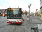 SETRA-Bus am Domplatz (Ersatz fr die Altstadttour), Erfurt 20.12.2009