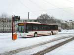 Stadtbus in der Hst. Grubenstrasse, Erfurt 2. 1. 2010