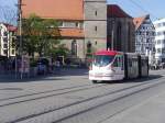 Altstadt-Bus vor der Kaufmannskirche Erfurt