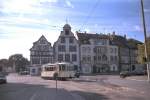 Tw 92 vor der Hohen Lilie am Domplatz, Erfurt 1994