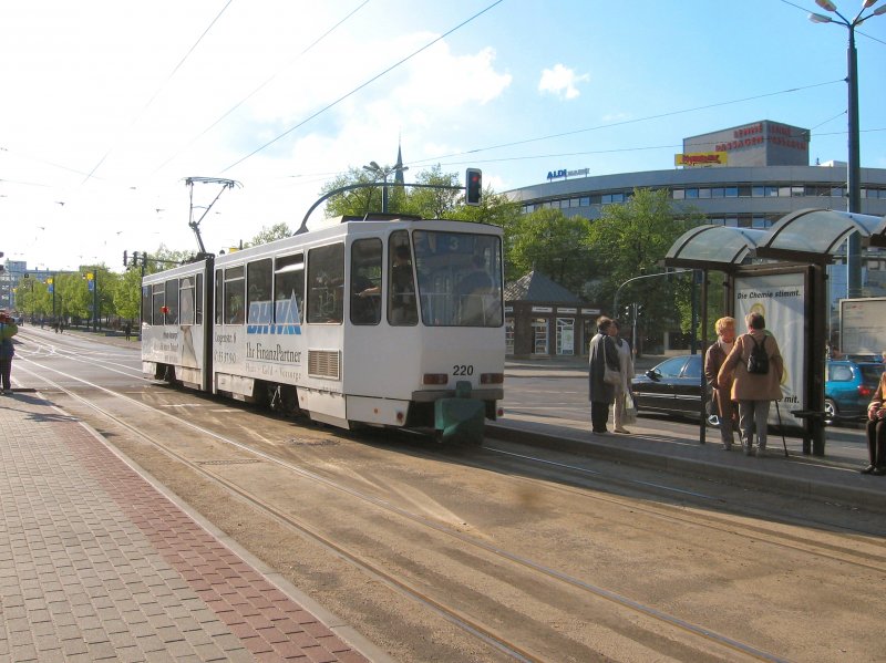 Tw 220 auf der Linie 3, Frankfurt Innenstadt, 2006