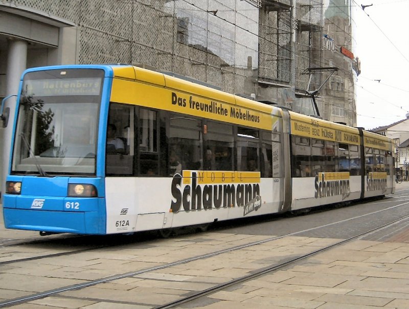 Tw 612 nach Mattenberg in Kassel, 2006