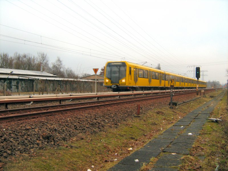 U 5 bei Biesdorf, Januar 2009