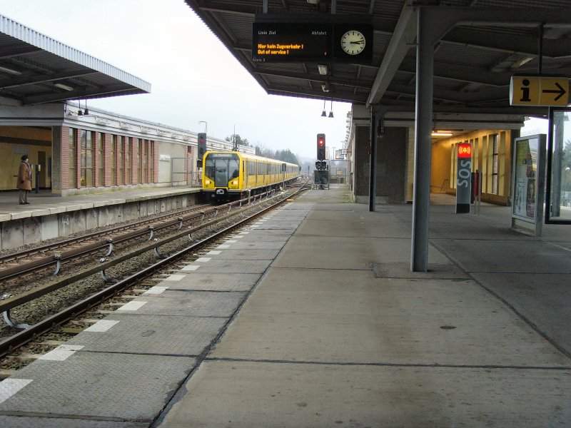 U-Bahn in Biesdorf-Sd, Januar 2009