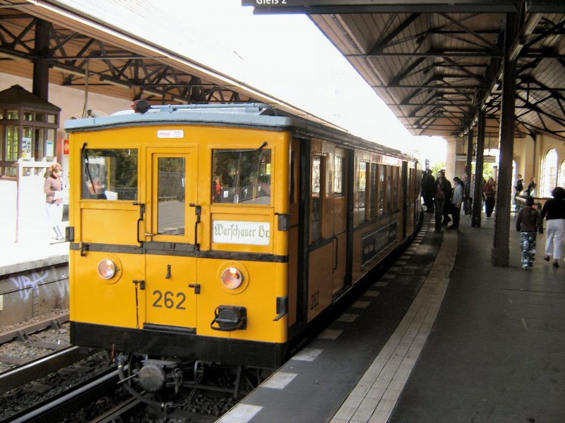 U-Bahnzug nach Warschauer Brcke, Sonderfahrt 2007